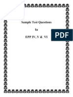 Front Page Sample Test Questions