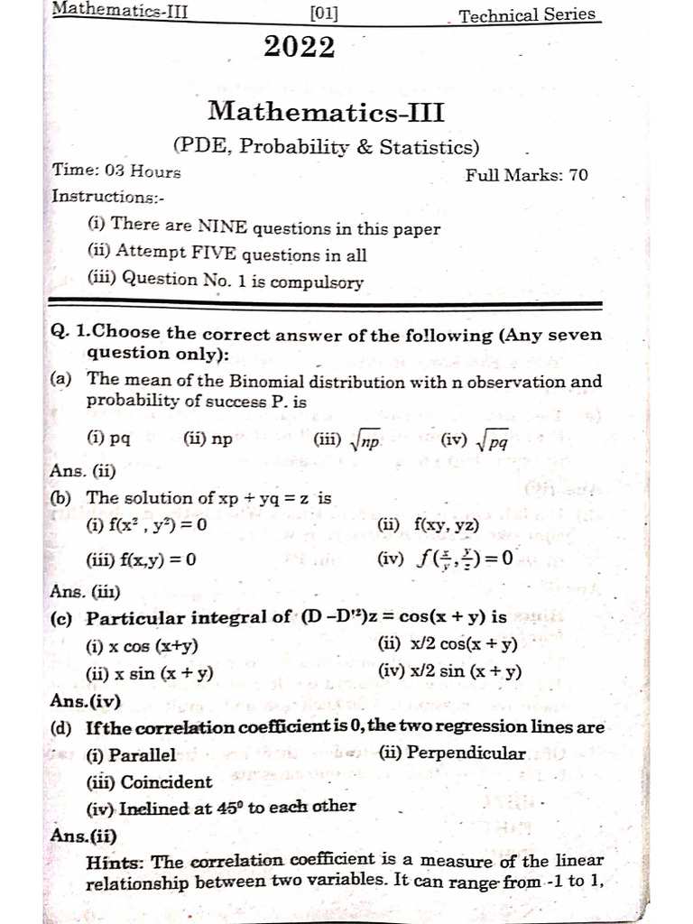 Math 22 | PDF