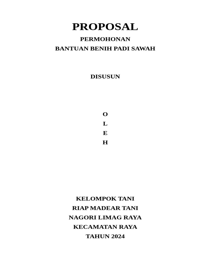 PROPOSAL Riap | PDF