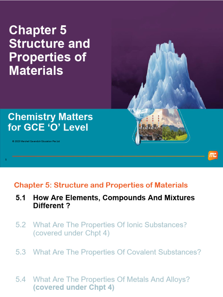 Structure & Properties of Materials Notes - Student - Updated | PDF