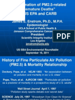 Overestimation of PM2.5-related "Premature Deaths" by Us Epa and Carb