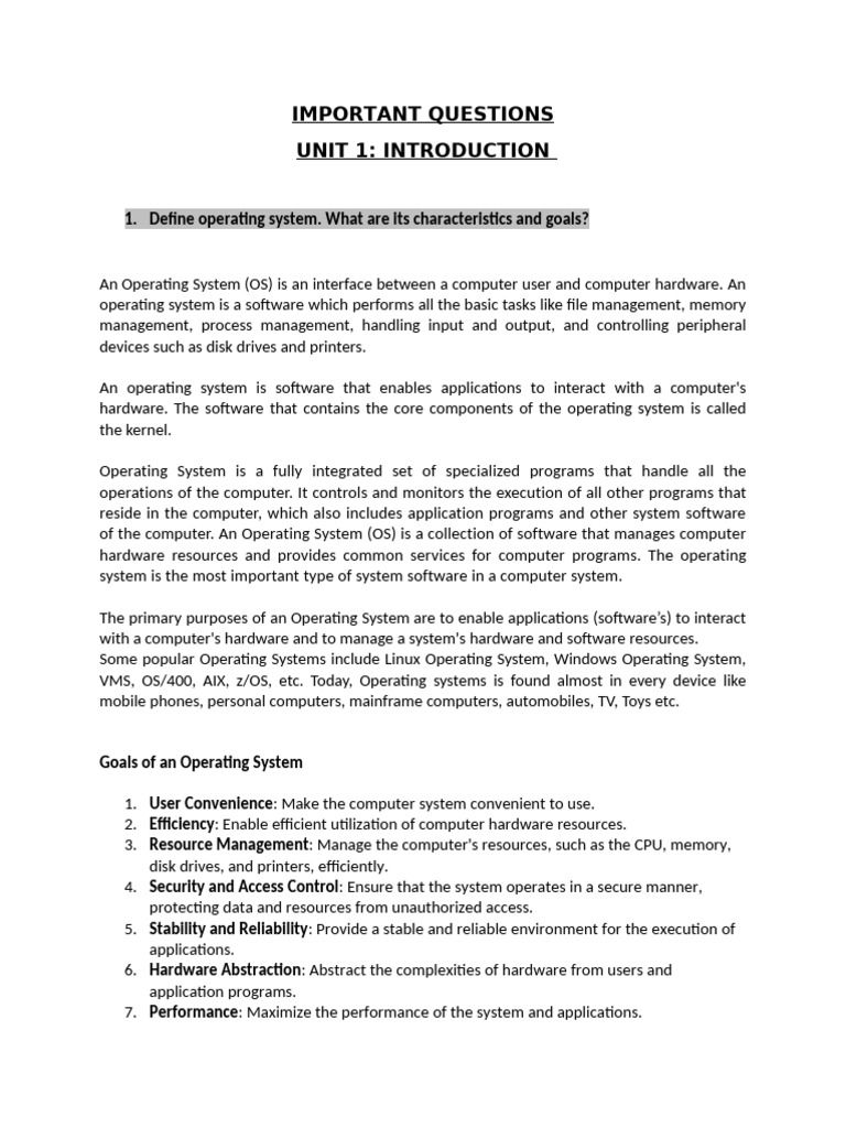 Important Questions Sem Exams | PDF