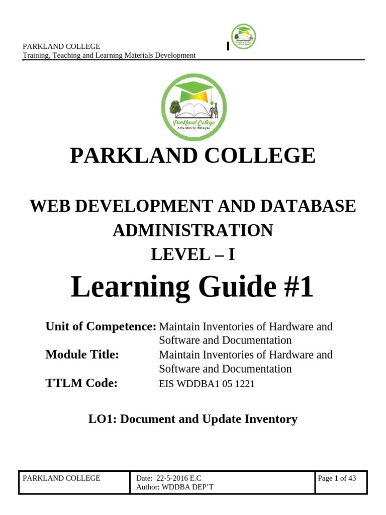 Maintain Equipment and Software Inventory and Documentation | PDF ...