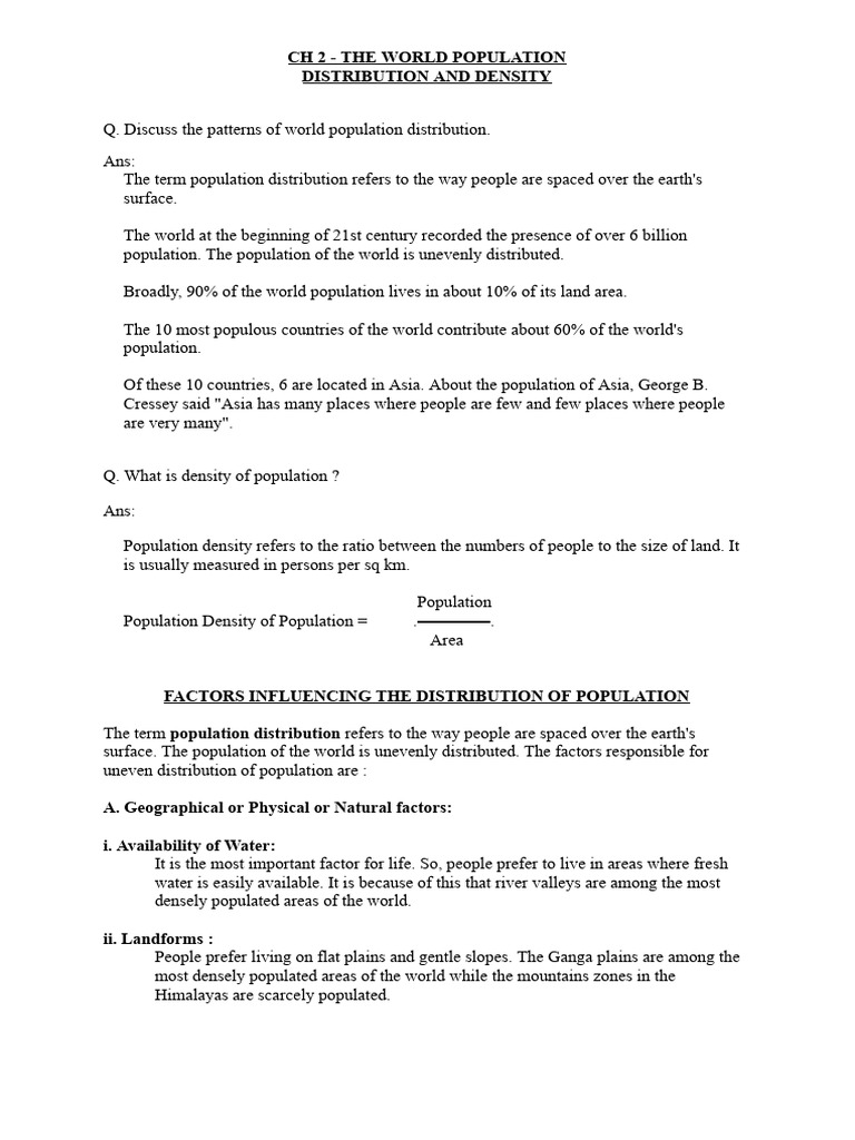 CH 2 The World Population | PDF