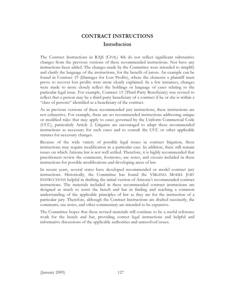 Revised Arizona Jury Instructions (Civil), 4TH PDF Damages Burden