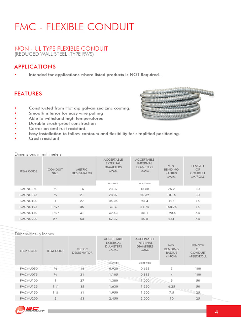 Non Ul Flexible Conduit | PDF
