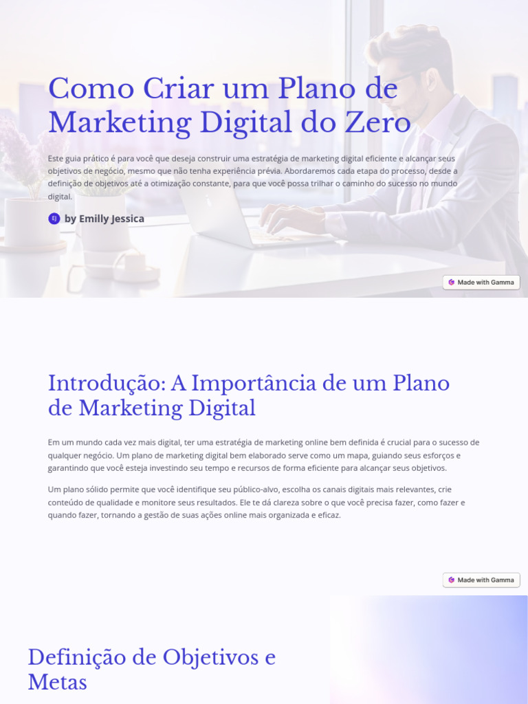 Como Criar Um Plano de Marketing Digital Do Zero | PDF