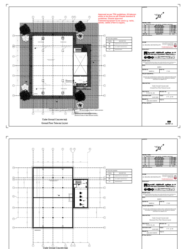 Etisalat Manhole and Telecom Layouts | PDF | Telecommunications