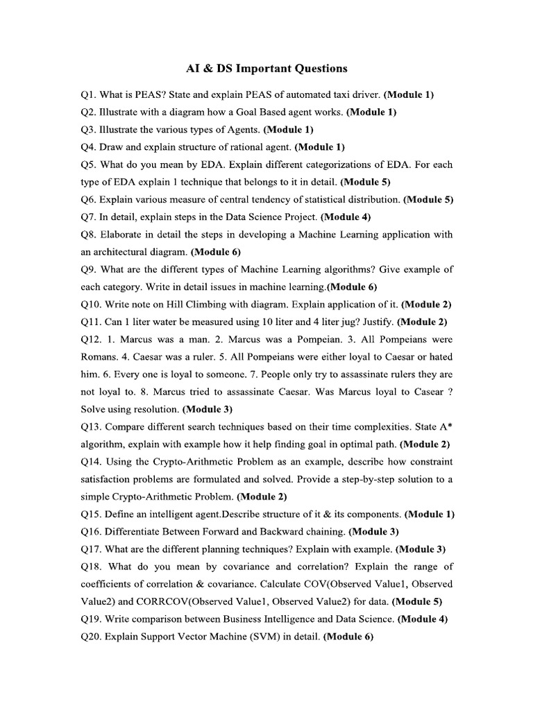 AIDS IMP Ques | PDF