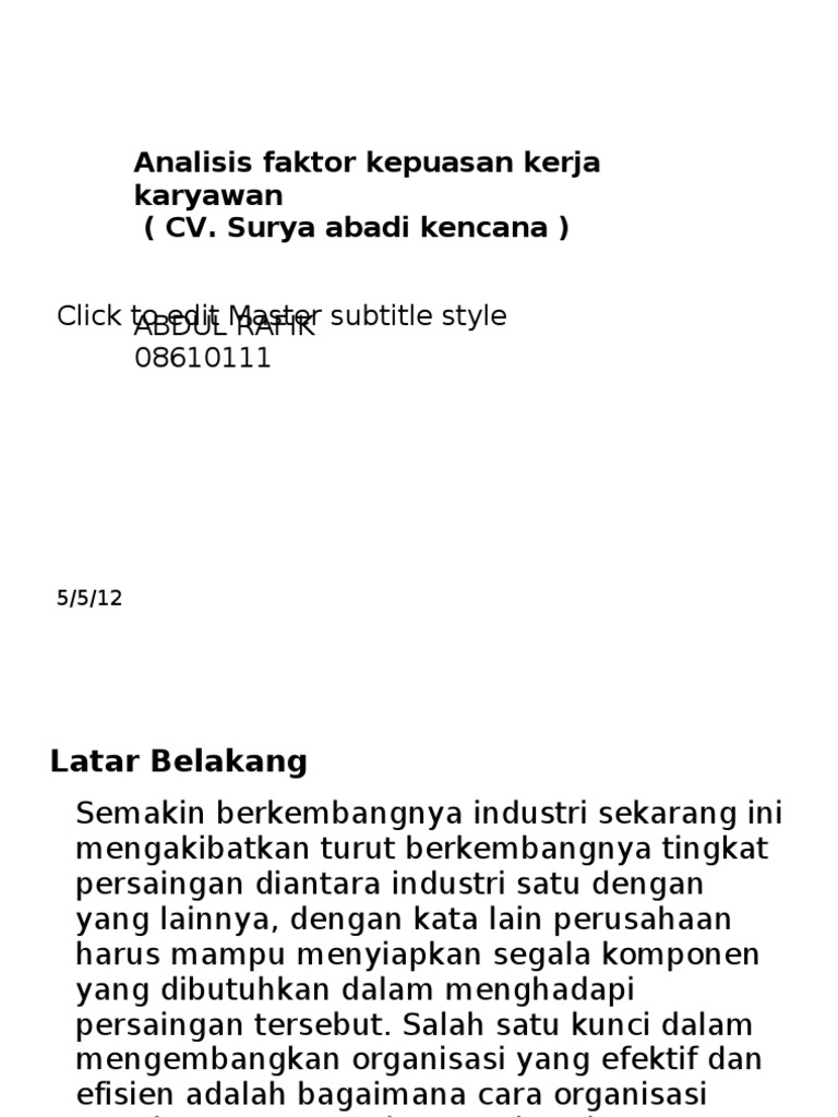 Power Point Proposal Msdm