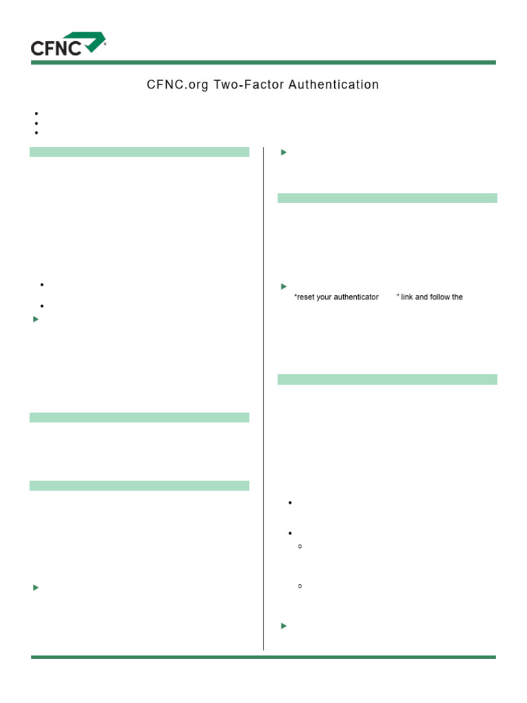 CFNC 2fa | PDF