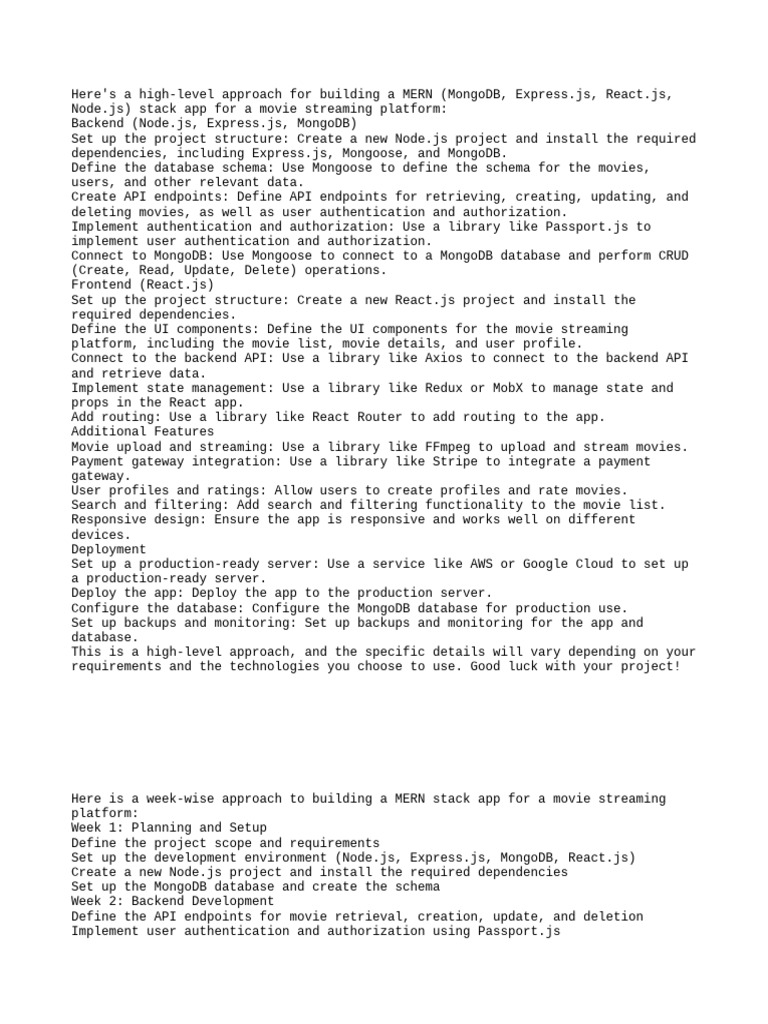 Movie stream pdf