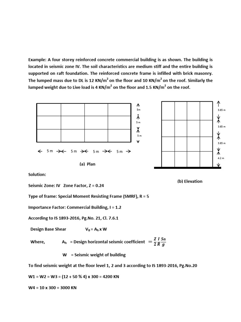 Base Shear Example | PDF