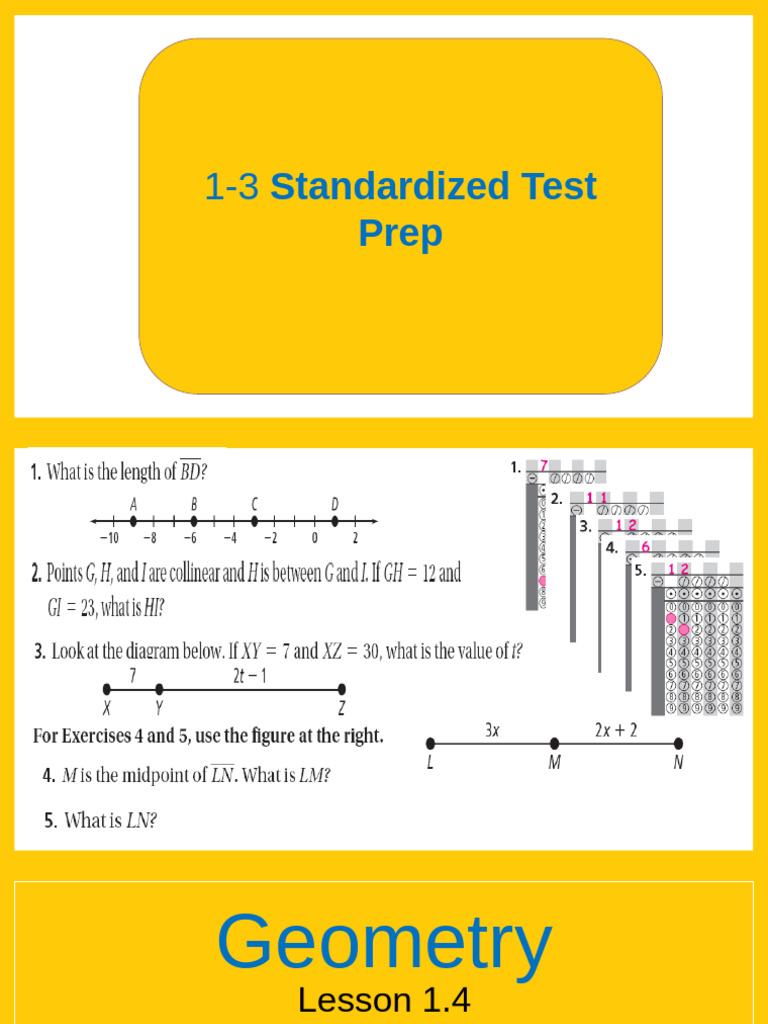 Geo - 1.4 Measuring Angles | PDF