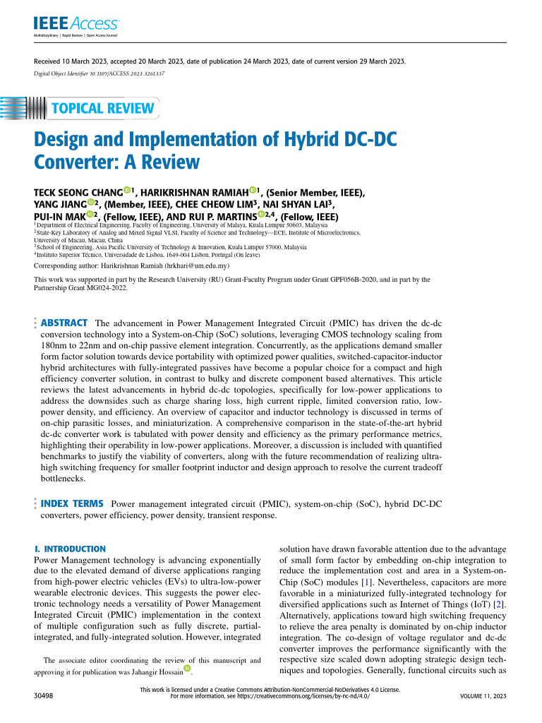 5 Design And Implementation Of Hybrid Dc Dc Converter A Review Pdf