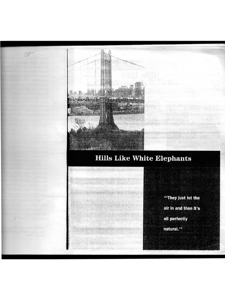 Hills Like White Elephants | PDF