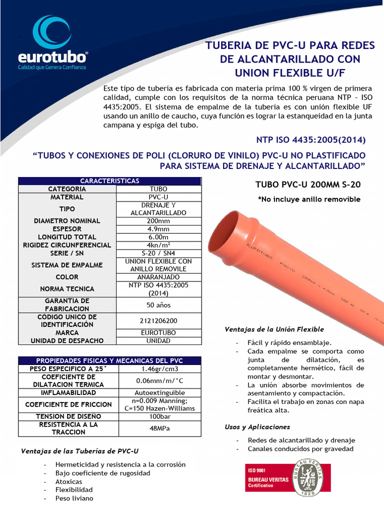 NTP ISO 4435 200mm S-20 | PDF