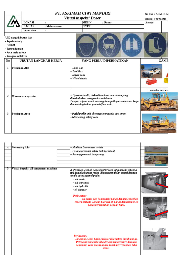Mekanik Maintenance 25082024 Pdf