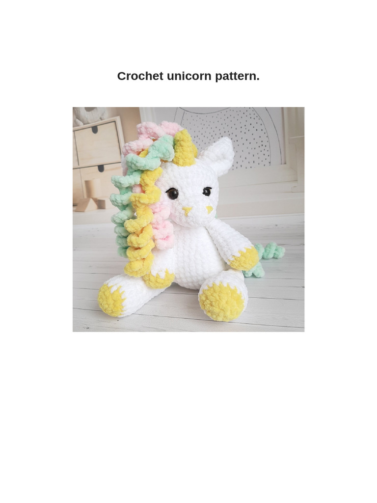 Crochetunicornpattern | PDF