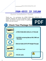 Atrie Ipam-4800 Ip Dslam: Quick Installation Guide