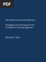 MDS - The State Court Survival Manual | PDF | Pleading | Complaint