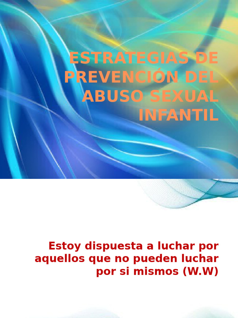 Estrategias de Prevencion Del Abuso Sexual Infantil | PDF