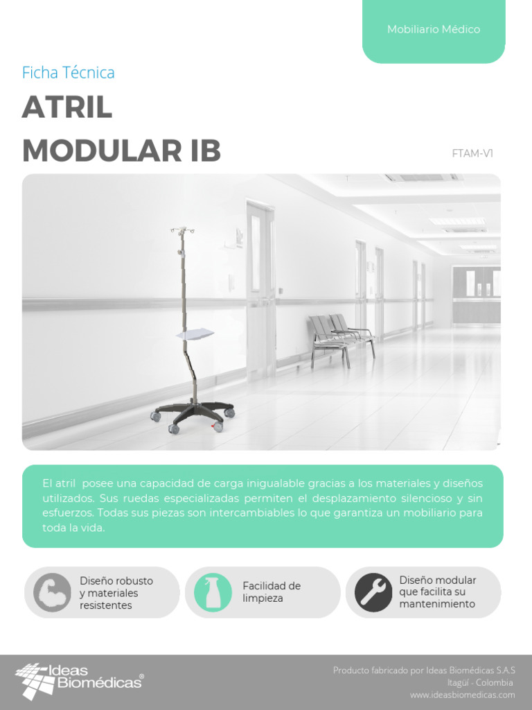 FTAM - Atril Modular IB Ficha Técnica | PDF
