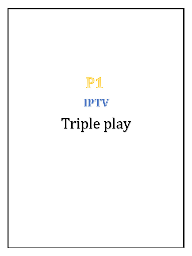 Material Submittal IPTV | PDF