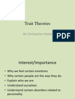 Trait Theories: by Christopher Matej