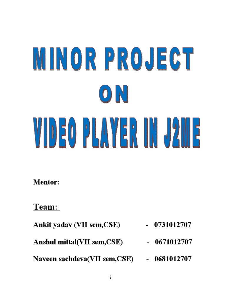 Vpproject | PDF | Java (Programming Language) | Computing