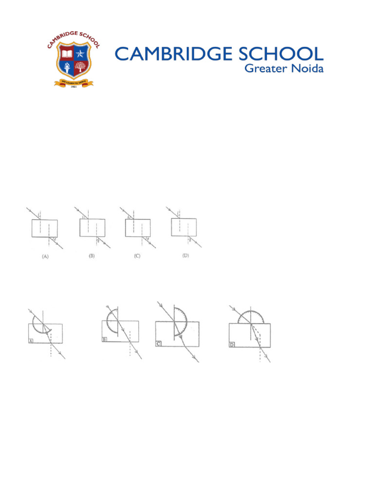 Refraction Assignment Pdf