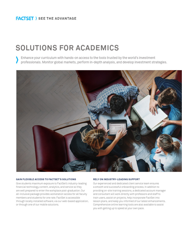 Solutions For Academics Brochure | PDF