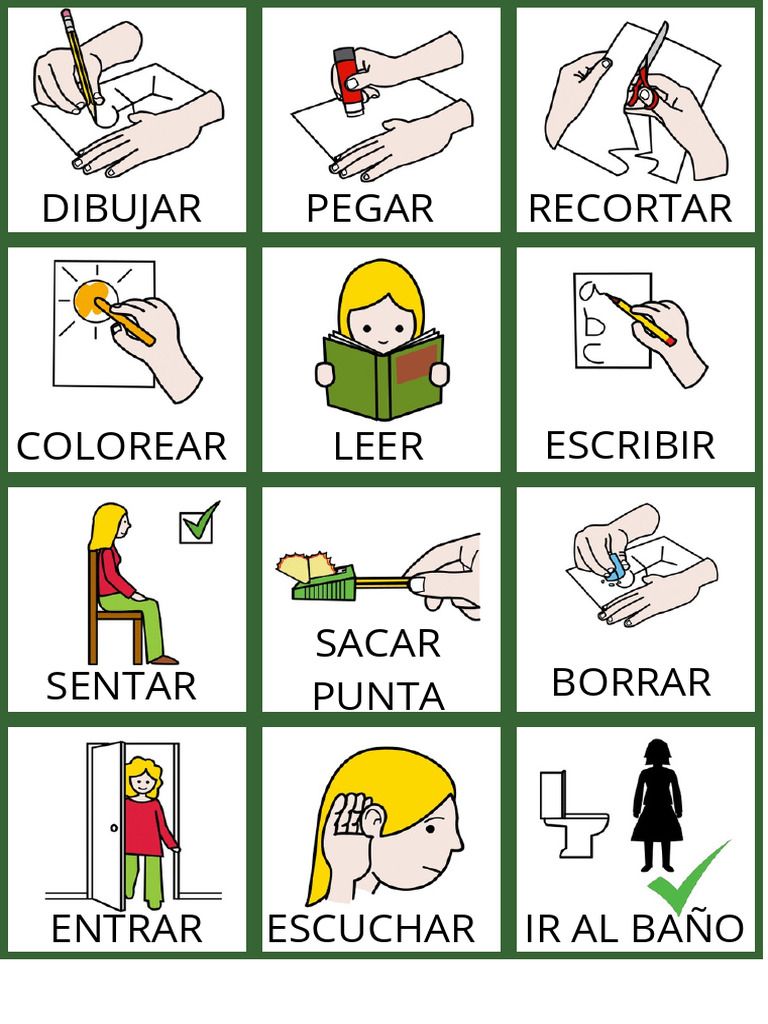 Pictogramas TEA Niña PDF | PDF
