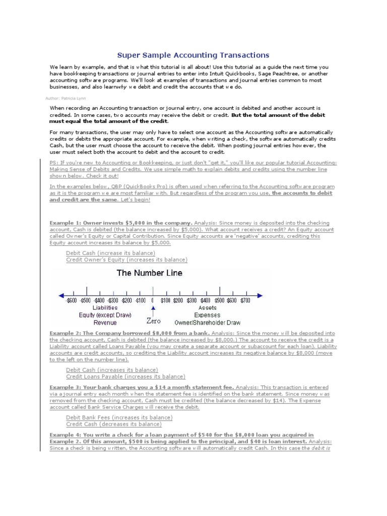Accounting Journal Entry Examples | PDF | Debits And Credits | Expense
