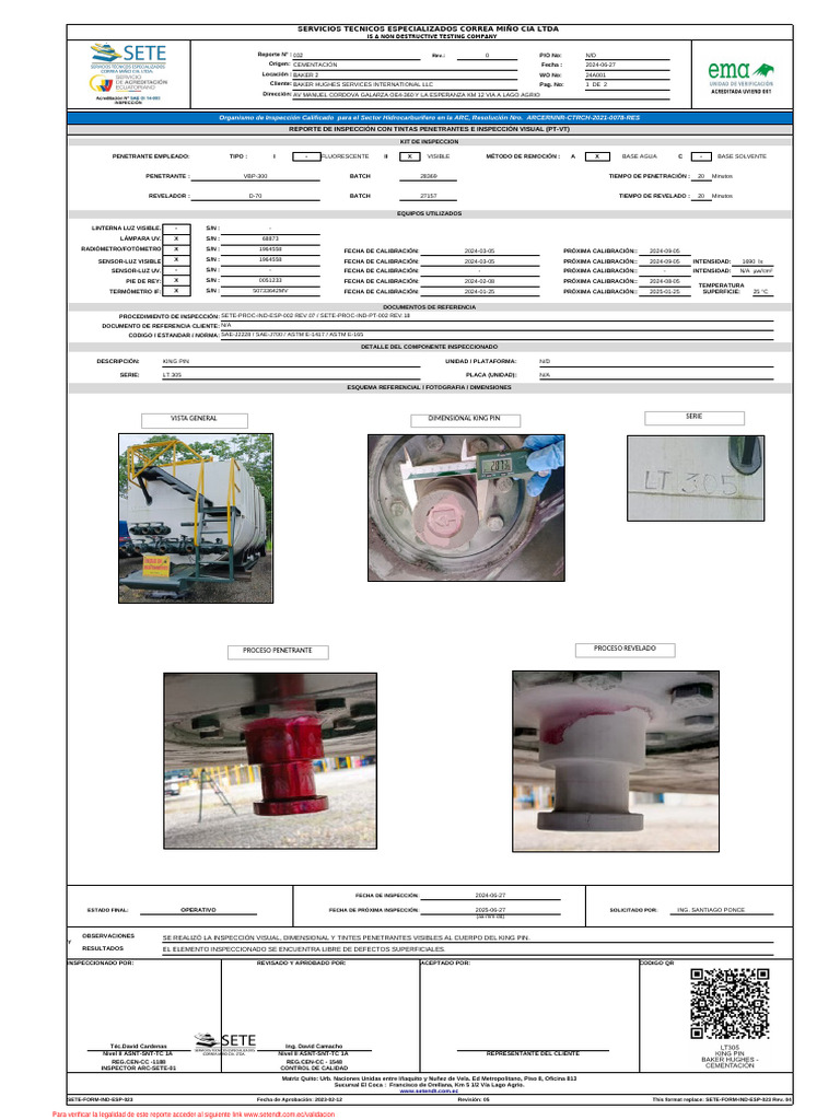 032 King Pin LT305 | PDF