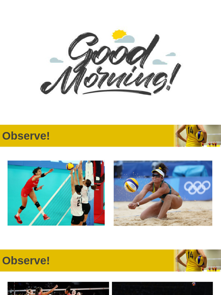 Volleyball 1 Pdf Volleyball Sports Equipment