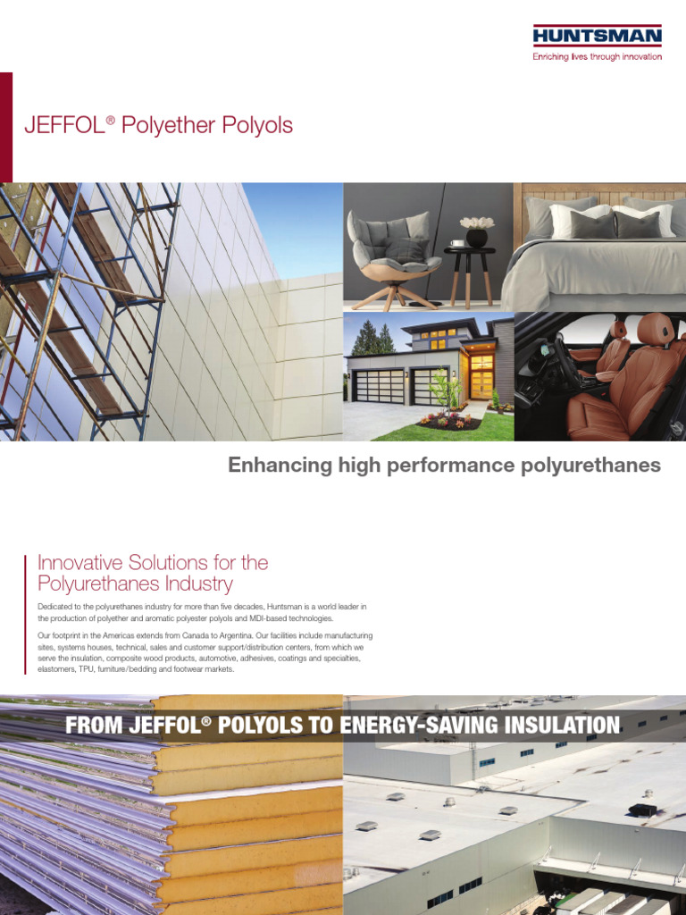 Huntsman 2021 Jeffol Brochure | PDF | Polyurethane | Organic Polymers