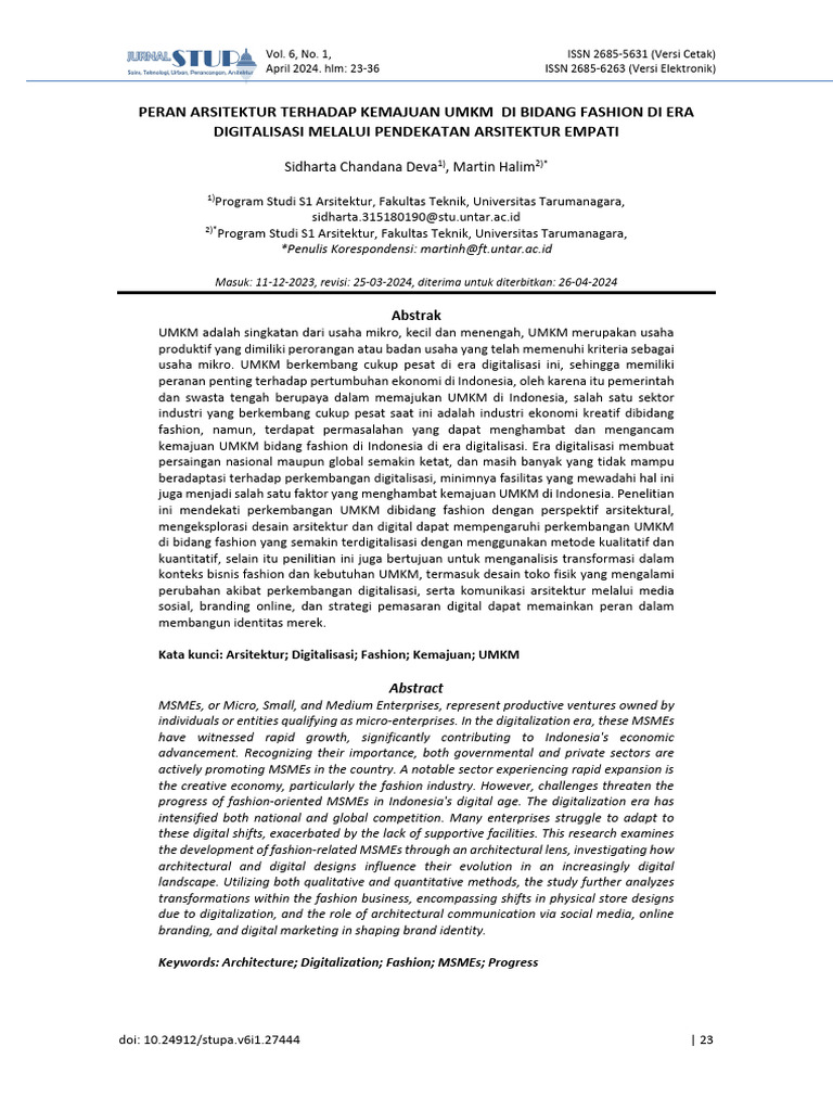 1+-+7+-+27444+-+SIDHARTA+CHANDANA+DEVA+-+DOI+-+OJS | PDF