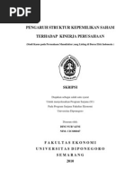 Download Pengaruh Struktur Kepemilikan Saham by Agues Fahum SN76557003 doc pdf