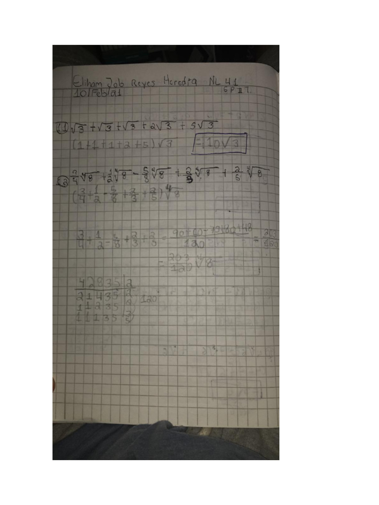 Simplificación De Radicales Pdf