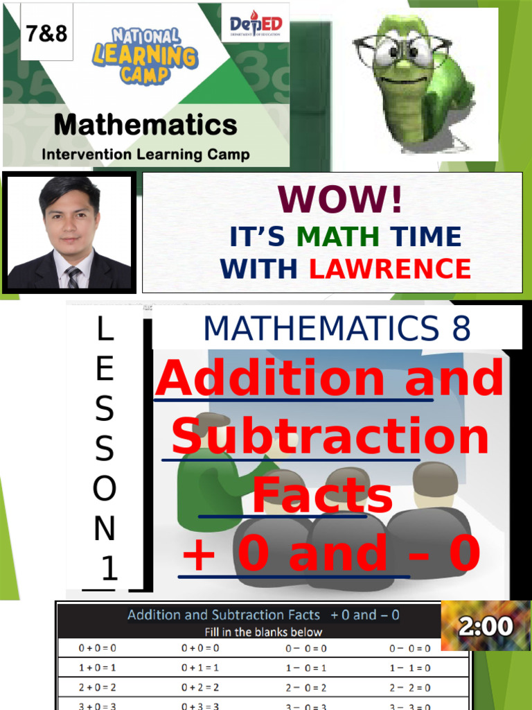 NLC Grade 8 Math Intervention Lesson 1 | PDF