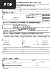CA DMV Form 262