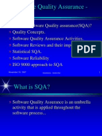 Software Quality Assurance - Outline