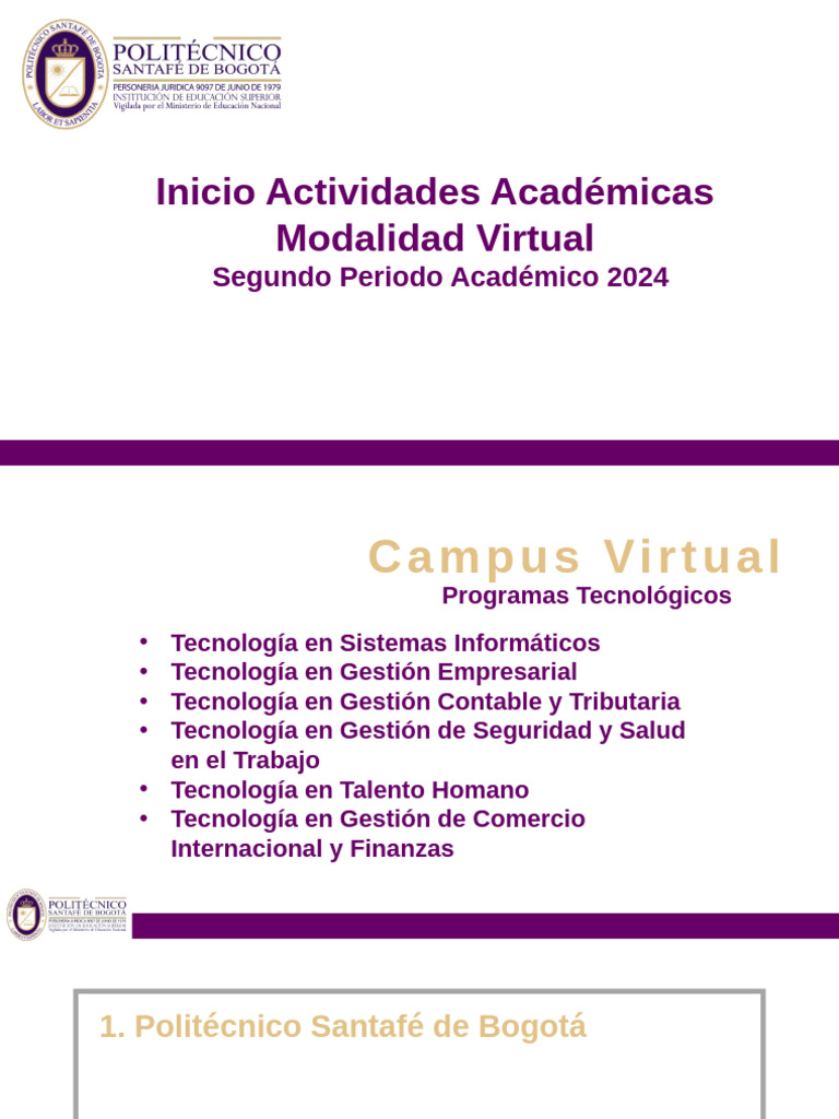 Presentacion Inicio Campus Virtual Agosto 2024 | PDF | Computadores