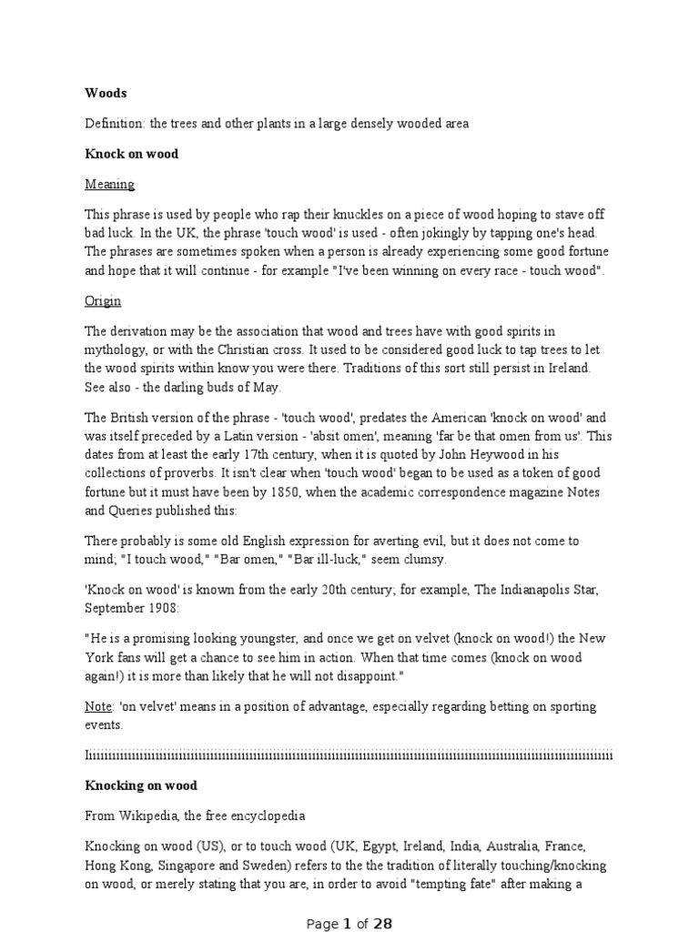 WOOD DEFINITION MEANING intelligence overview