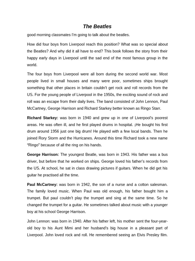 The Beatles | PDF