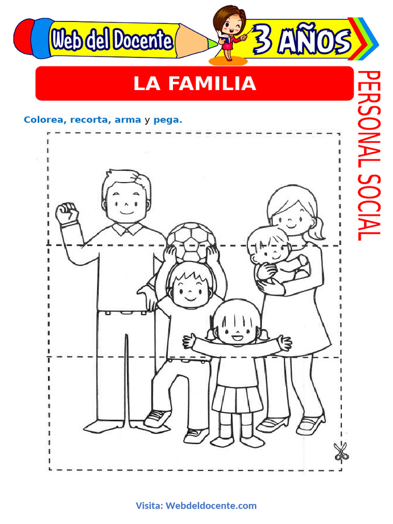 La-Familia-para-Niños-de-3-Años | PDF