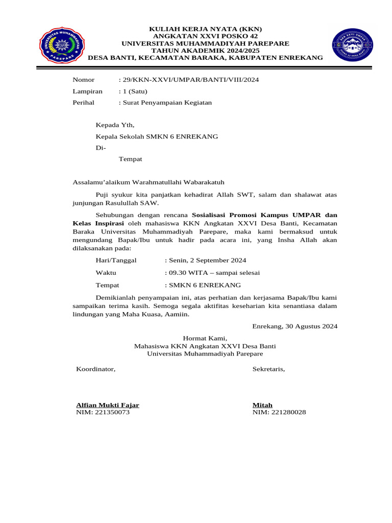 Undangan Proker-2 | PDF