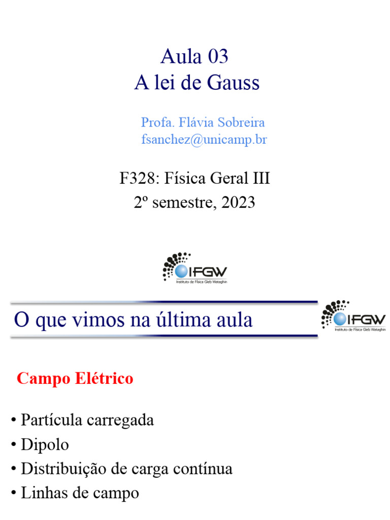 Aula 03 F328 | PDF
