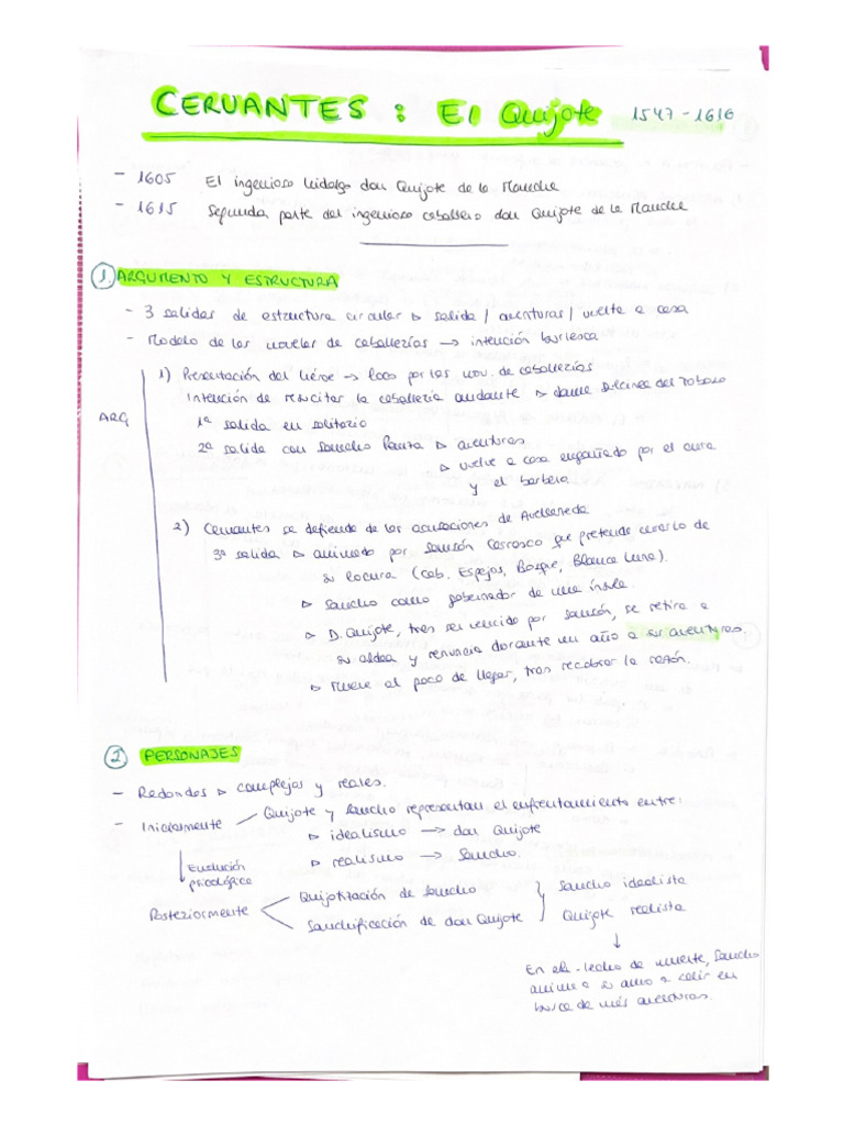 Don Quijote Apuntes Pdf